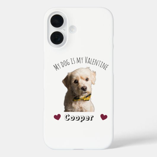 My Dog Is My Valentine – ペットをカスタマイズ Case-Mate iPhoneケース (裏面)
