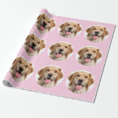 My Dog Is My Valentine Custom Photo Wrapping Paper ラッピングペーパー (アンロールド)