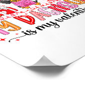 My Dog Is My Valentine Cute Dachshund Dogs For Dog ポスター (角)