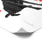 My Dog Is My Valentine Funny Black Lab Cute Dog Pa ポスター (角)