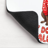 My Dog Is My Valentine Ghound Heart Gles Pet Lover マウスパッド (コーナー)