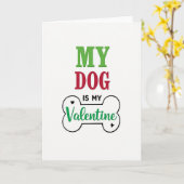 My Dog Is My Valentine Love Card カード (黄色い花)