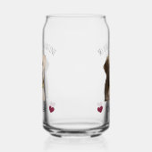 My Dog Is My Valentine – Personalized Pet ガラス缶 (右)