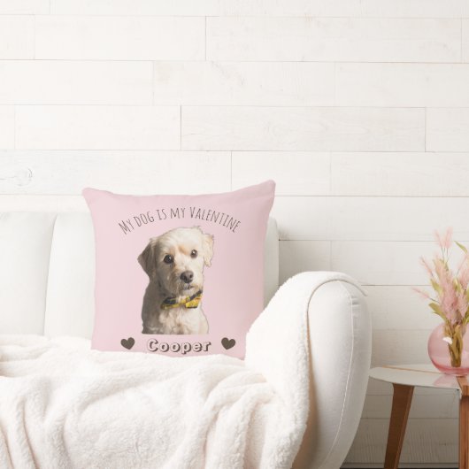My Dog Is My Valentine – Personalized Pet  クッション (ソファ)