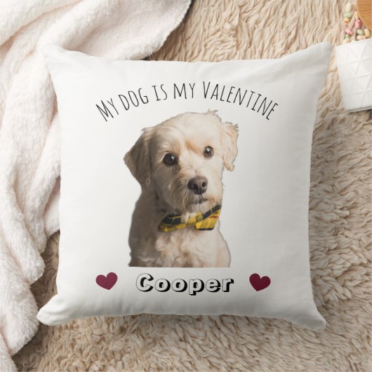 My Dog Is My Valentine – Personalized Pet  クッション (ブランケット)