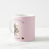 My Dog Is My Valentine – Personalized Pet  コーヒーマグカップ (正面左)