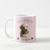 My Dog Is My Valentine – Personalized Pet  コーヒーマグカップ (左)