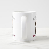 My Dog Is My Valentine – Personalized Pet  ジャンボコーヒーマグカップ (裏面)
