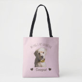 My Dog Is My Valentine – Personalized Pet  トートバッグ (正面)