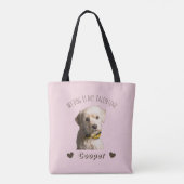My Dog Is My Valentine – Personalized Pet  トートバッグ (裏面)