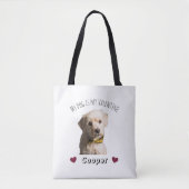 My Dog Is My Valentine – Personalized Pet  トートバッグ (正面)