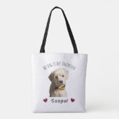 My Dog Is My Valentine – Personalized Pet  トートバッグ (裏面)