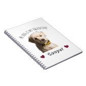 My Dog Is My Valentine – Personalized Pet ノートブック (右側)