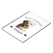 My Dog Is My Valentine – Personalized Pet ノートブック (左側)