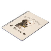 My Dog Is My Valentine – Personalized Pet ノートブック (左側)