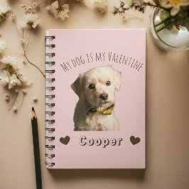 My Dog Is My Valentine – Personalized Pet ノートブック