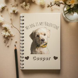 My Dog Is My Valentine – Personalized Pet ノートブック