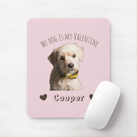 My Dog Is My Valentine – Personalized Pet マウスパッド (マウス)