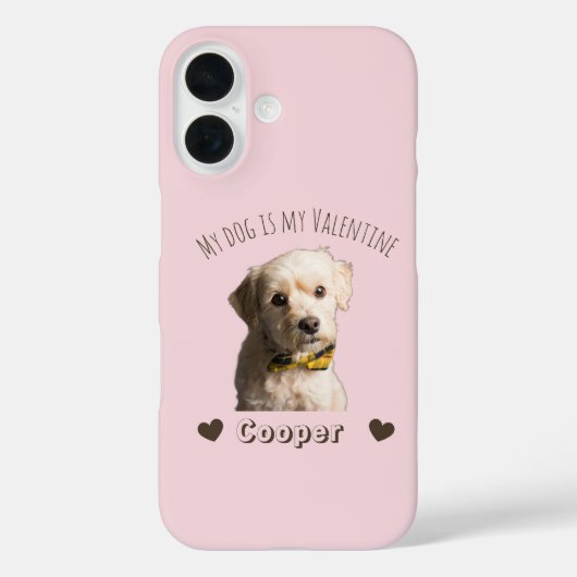 My Dog Is My Valentine – Personalized Pet  Case-Mate iPhoneケース (裏面)