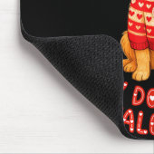 My Dog Is My Valentine Retriever Heart Gles Dog Mo マウスパッド (コーナー)