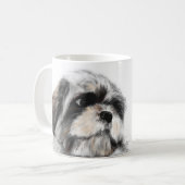 My Dog Lhasa Apso コーヒーマグカップ (正面左)