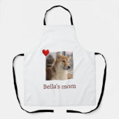 My Dog, My Heart – Personalized Dog Mom Apron エプロン (正面)