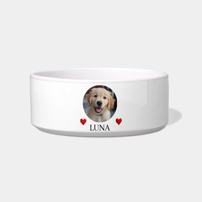 My Dog’s Bowl – Personalized Photo & Name Pet Bowl ボウル (正面)