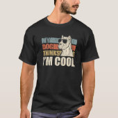 My Dog Thinks I'm Cool Dogo Argentino Retro Dad M Tシャツ (正面)