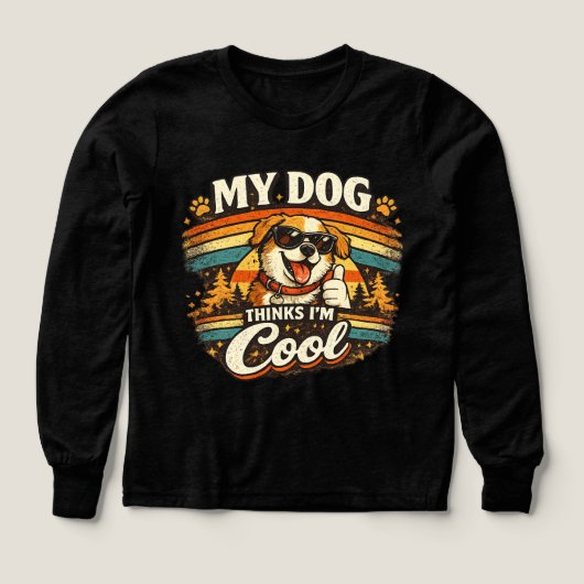 My Dog Thinks I'm Cool Retro Dog Art (デザイン正面)