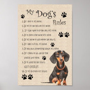 My dogs rules ポスター