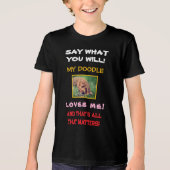 My Doodle Loves Me Kid's トライブレンドＴシャツ (正面)