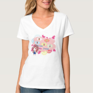 My Drink Women V-Shirt Tシャツ