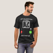 My Elevator is Calling Mechanic Expert  Elevator I Tシャツ (正面フル)