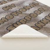 My Emotional Support Blanket - Fuzzy Brown -Sherpa シェルパブランケット (3/4)