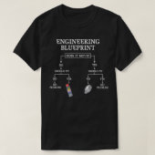 My Engineering Blueprint Funny Engineer Duct Tape  Tシャツ (デザイン正面)