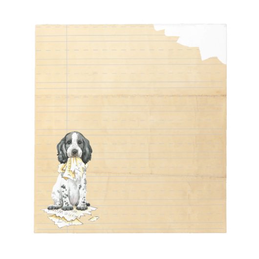 My English Cocker 食べ My Homework Notepad ノートパッド (正面)