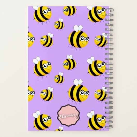 My Epic Plans, Cute Cartoon Bee ノートブック (裏面)