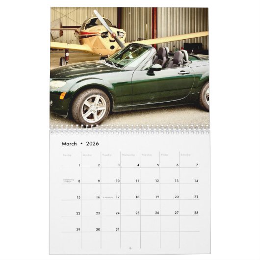 My Ercoupe Calendar 2026 カレンダー (3月 2026)