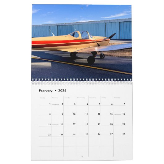 My Ercoupe Calendar 2026 カレンダー (2月 2026)