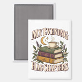 My Evening Has Chapters 本と紅茶 マグネット (正面/裏面)