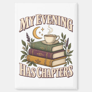 My Evening Has Chapters 本と紅茶 マグネット