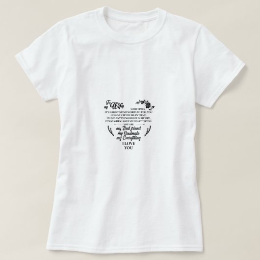 My everything i love you shirt tシャツ (デザイン正面)