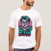 My Eyes Are Up Here 80s Tシャツ (正面)