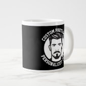 My Face on a BLACK Custom Giant Coffee Mug ジャンボコーヒーマグカップ (正面右)