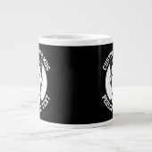 My Face on a BLACK Custom Giant Coffee Mug ジャンボコーヒーマグカップ (正面)