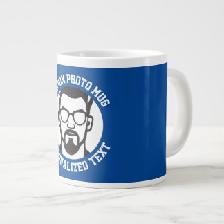 My Face on a CHELSEA BLUE Custom Giant Mug ジャンボコーヒーマグカップ