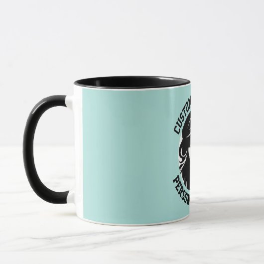 My Face on a Custom Combo Mug TURQUOISE GREEN マグカップ (左)