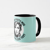 My Face on a Custom Combo Mug TURQUOISE GREEN マグカップ (正面右)