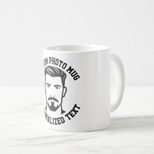 My Face on a Custom Mug コーヒーマグカップ (正面右)