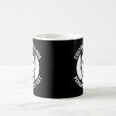 My Face on a Custom Mug BLACK コーヒーマグカップ (中央)